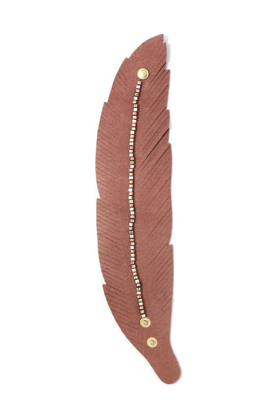 Pu Leather Fray Metal Bead Wrap Bracelet - Keep It Tees Shop