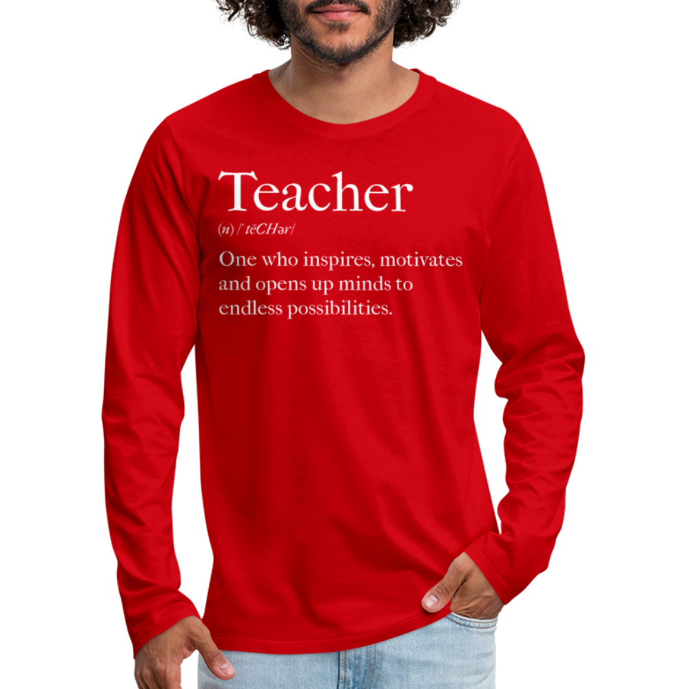 Mens Shirt - Long Sleeve Graphic Tee / Teachers Inspire